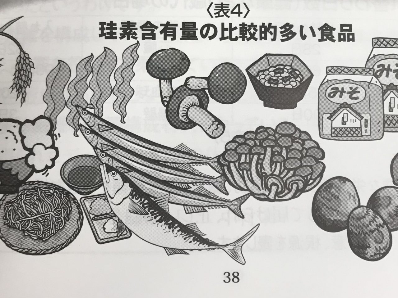 ケイ素含有量の多い食品